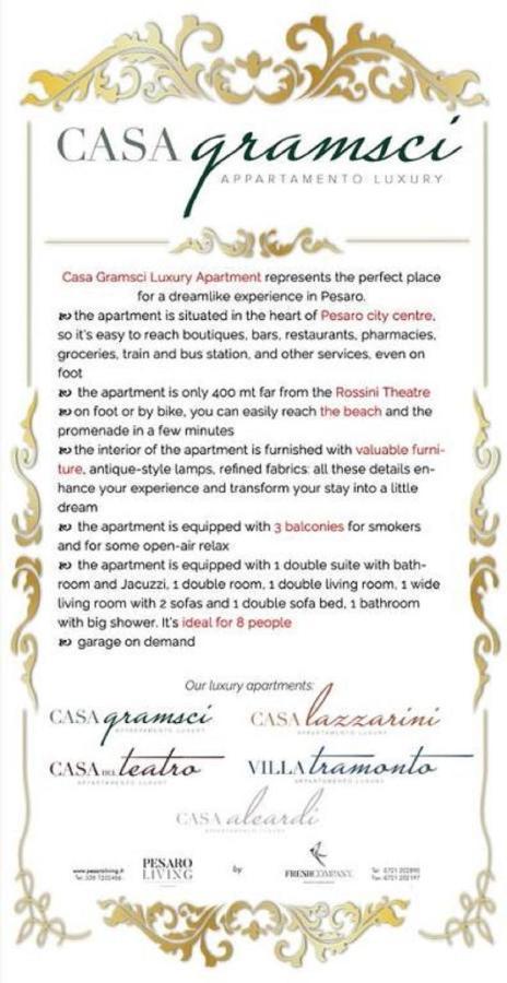 Casa Gramsci Luxury Apartment Pesaro Ngoại thất bức ảnh