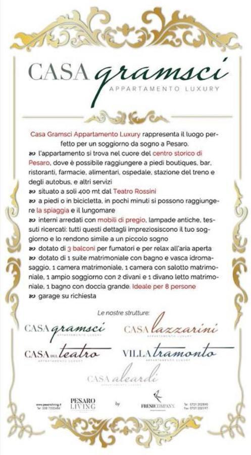 Casa Gramsci Luxury Apartment Pesaro Ngoại thất bức ảnh